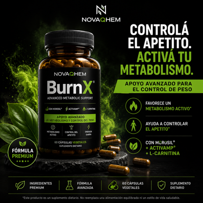 NovaQhem BurnX® | Advanced Metabolic Support